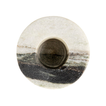 Marble Taper Holder, Black Melange