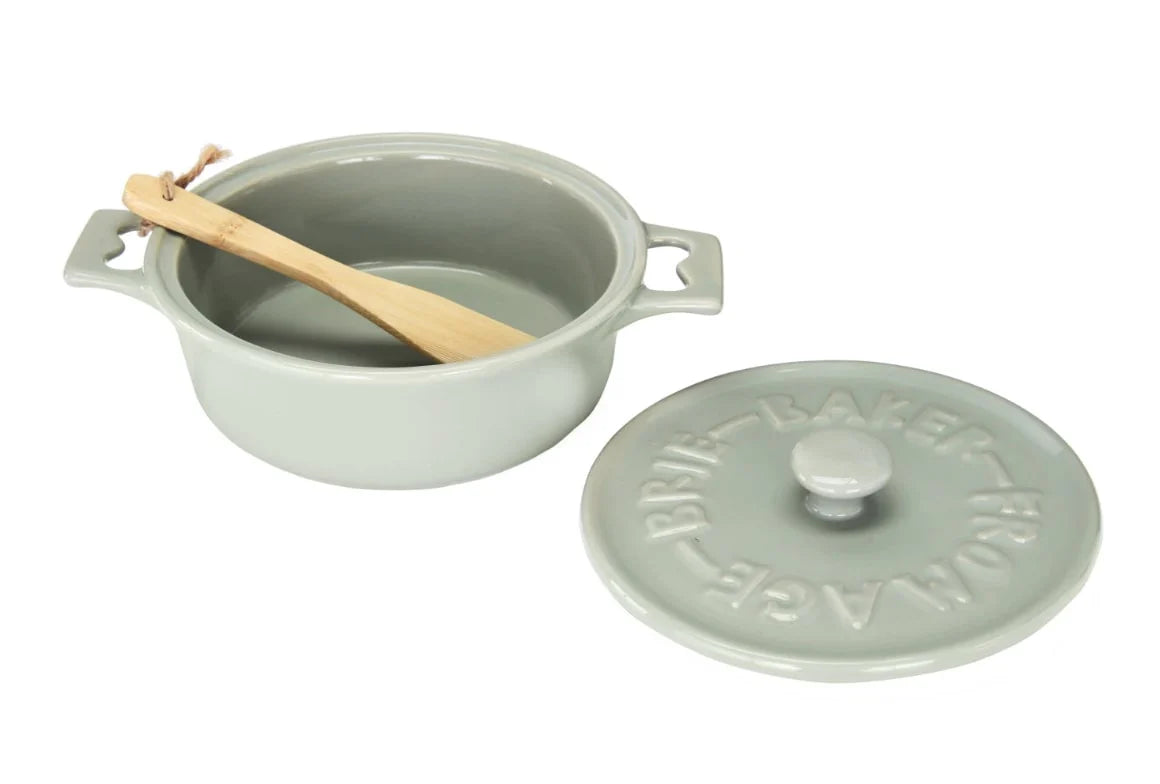 Stoneware Brie Baker w/ Spreader