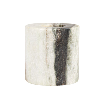 Marble Taper Holder, Black Melange