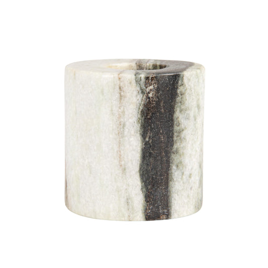 Marble Taper Holder, Black Melange