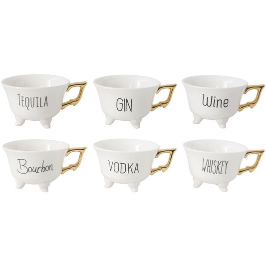 Stoneware Footed Teacup w/liquor Title